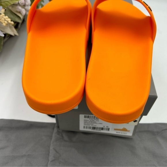 Men’s Balenciaga rubber pool slides logo size 46 made in Italy - Picture 7 of 9